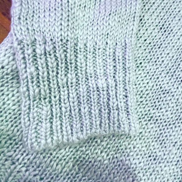 Hippie Rose Aqua Turquoise V Neck Sweater Size XS Oversized - Picture 5 of 12